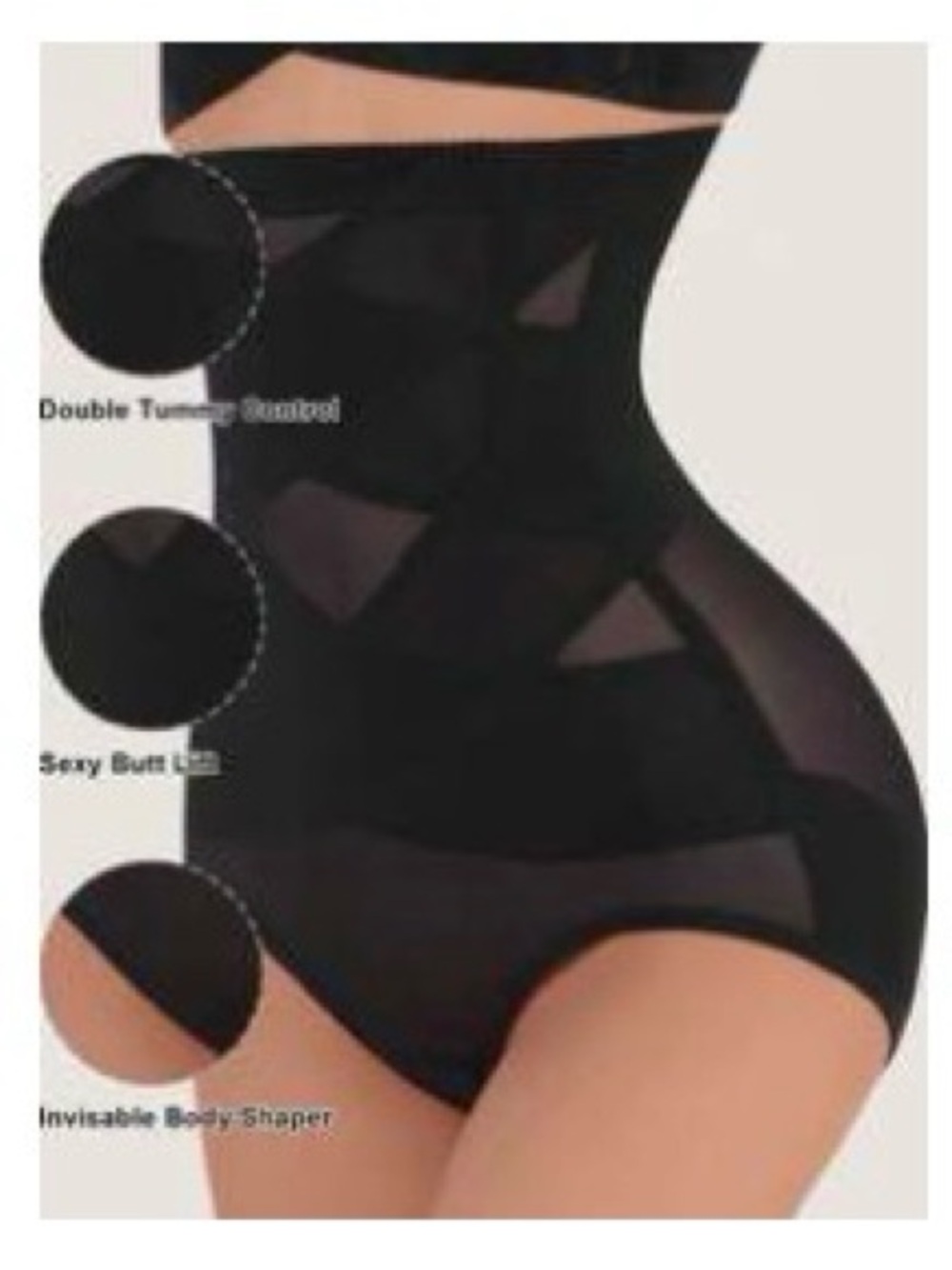 NWOT SHEIN 1pc Simple Solid Color Women's Nylon Shaping Underwear - Sz Large